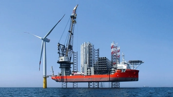 Hybrid offshore platform combining wind turbine and wave energy systems