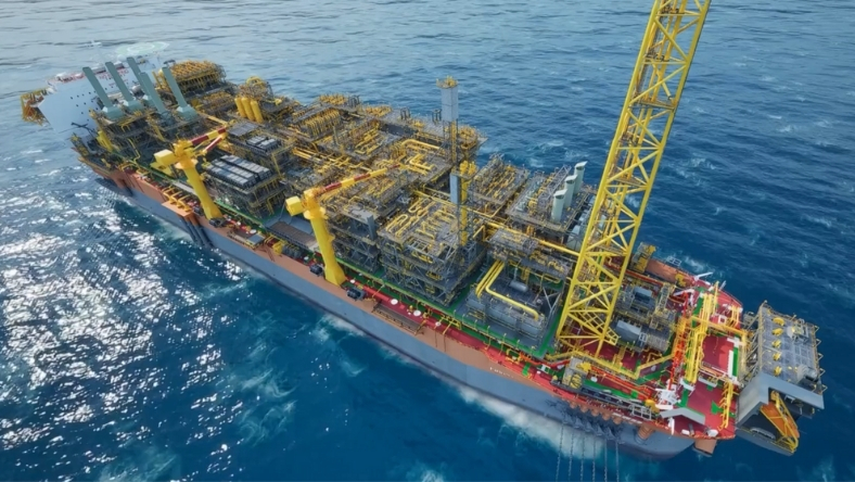 FPSO vessel with integrated offshore processing facilities